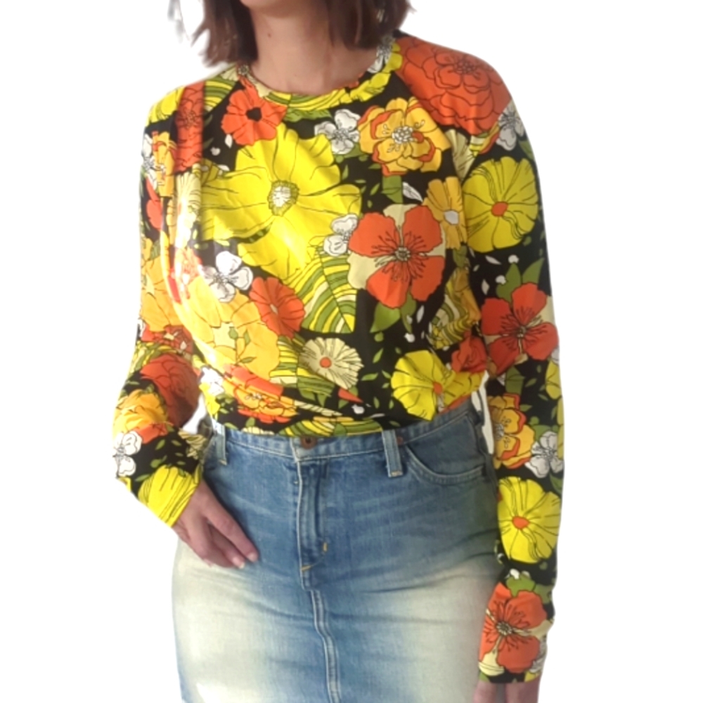 ZARA TRAFALUC Floral Top